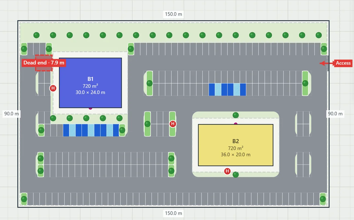 Surface Parking Planner: A Full Parking Layout in Seconds