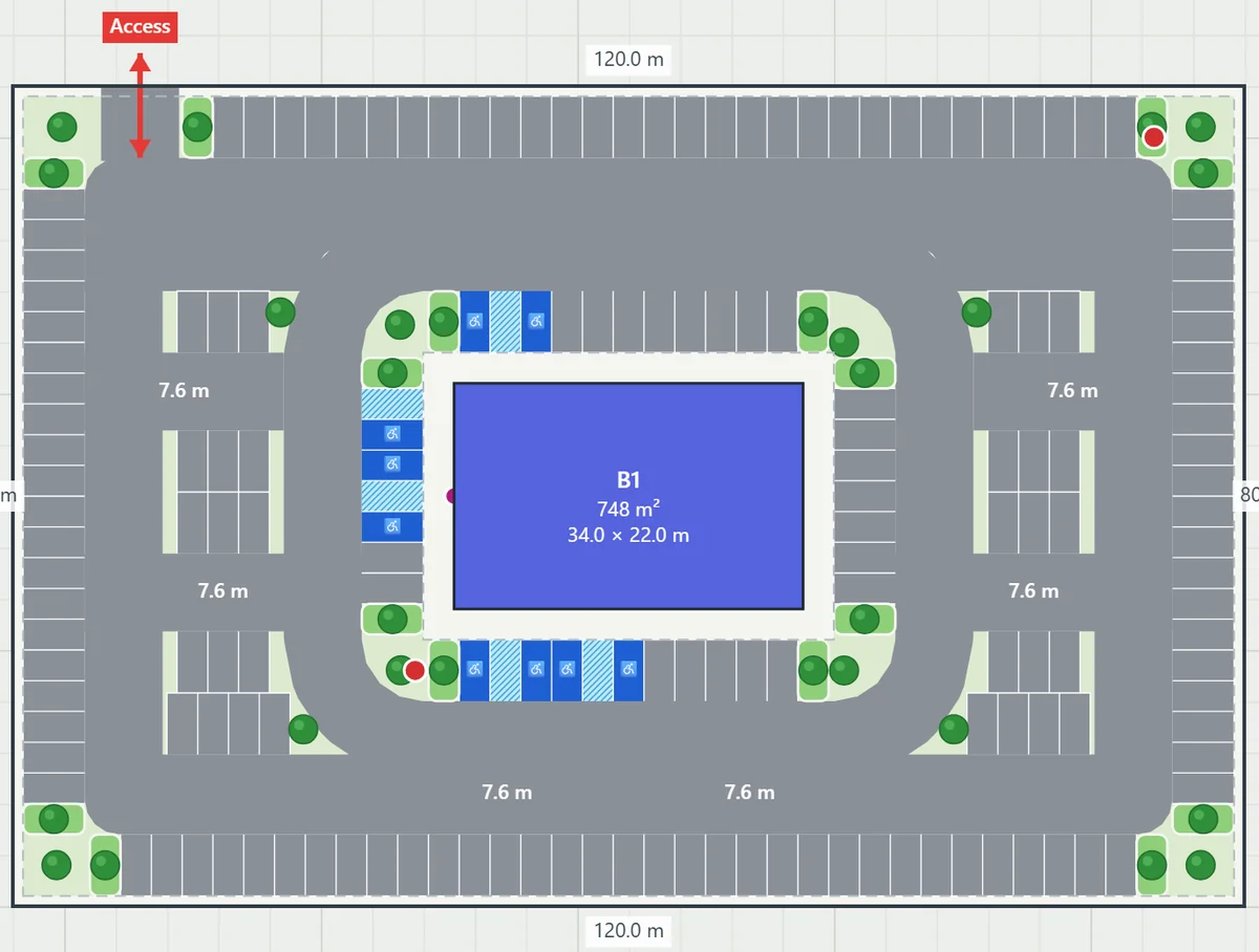 Surface Parking Planner: A Full Parking Layout in Seconds